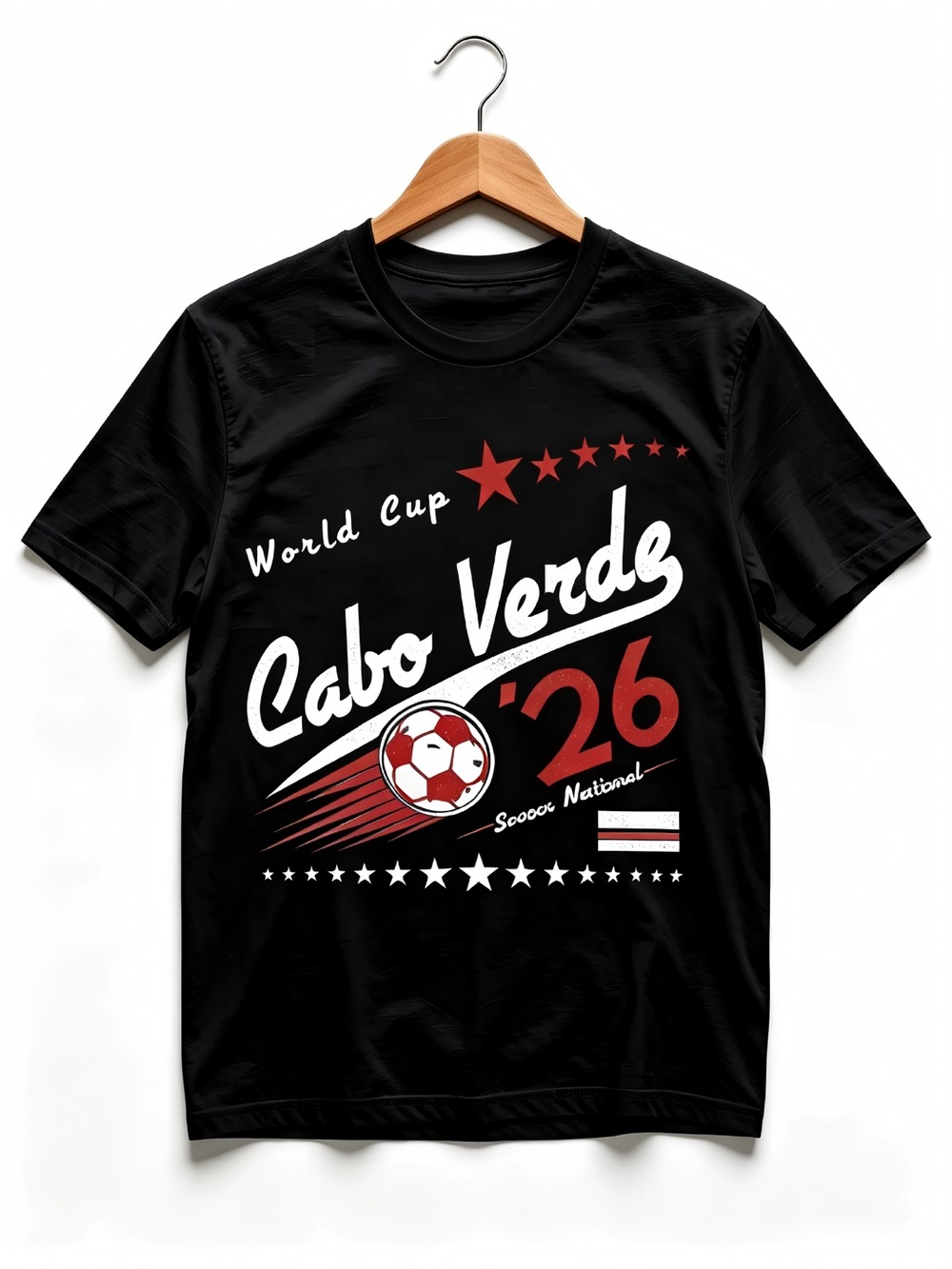 Cabo Verde 2026 Soccer Womens Mens T-shirt Unisex USA Canada Mexico World soccer